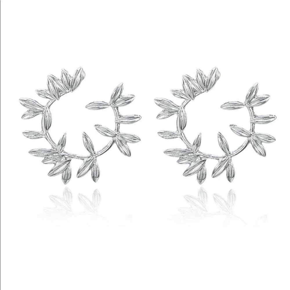 Boho Round Leaves Earrings